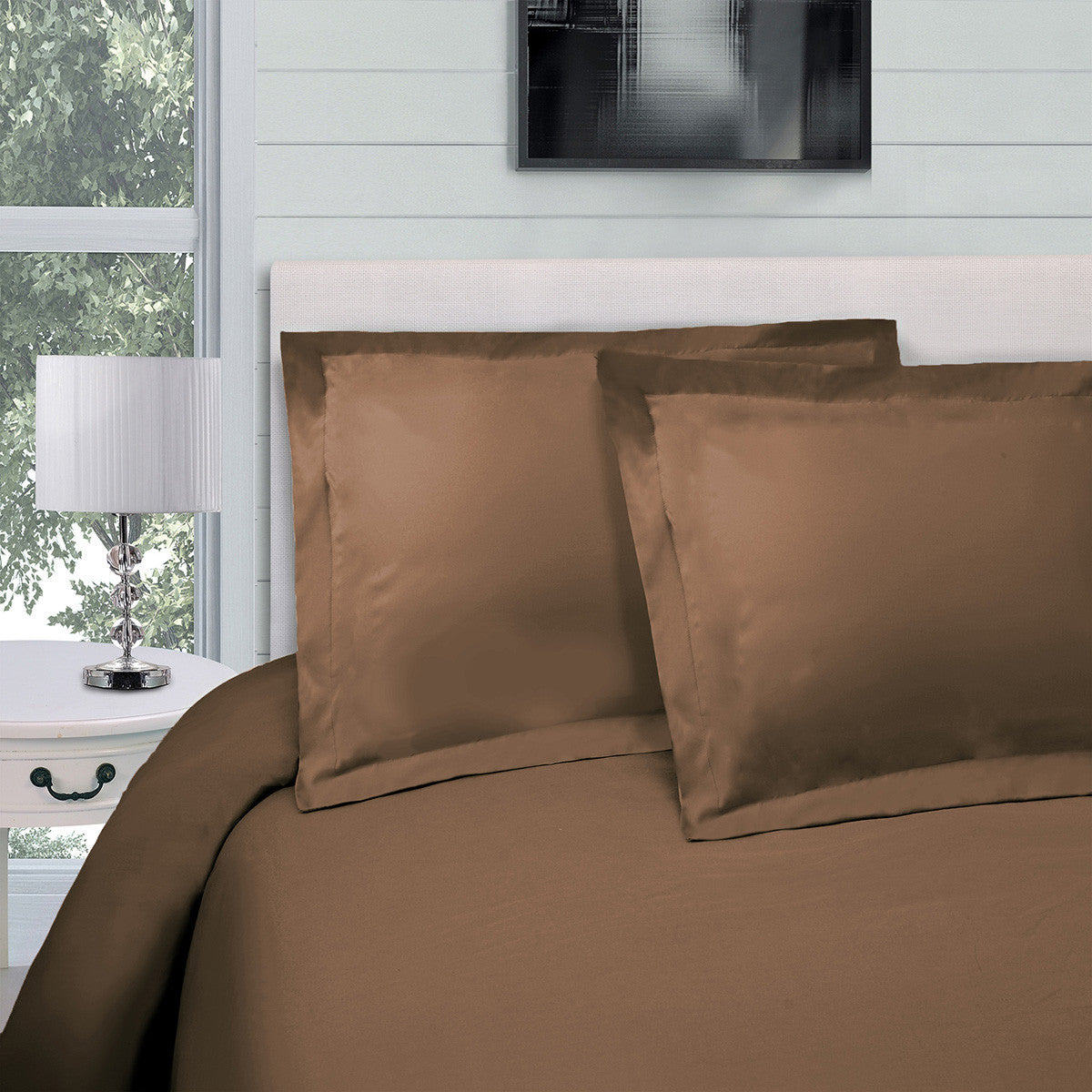 OCEAN 300 TC TAUPE TWIN DUVET COVER SET