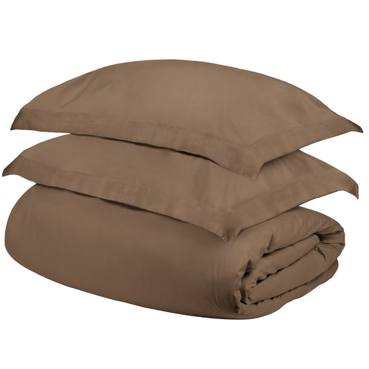 OCEAN 400 TC TAUPE TWIN DUVET COVER SET