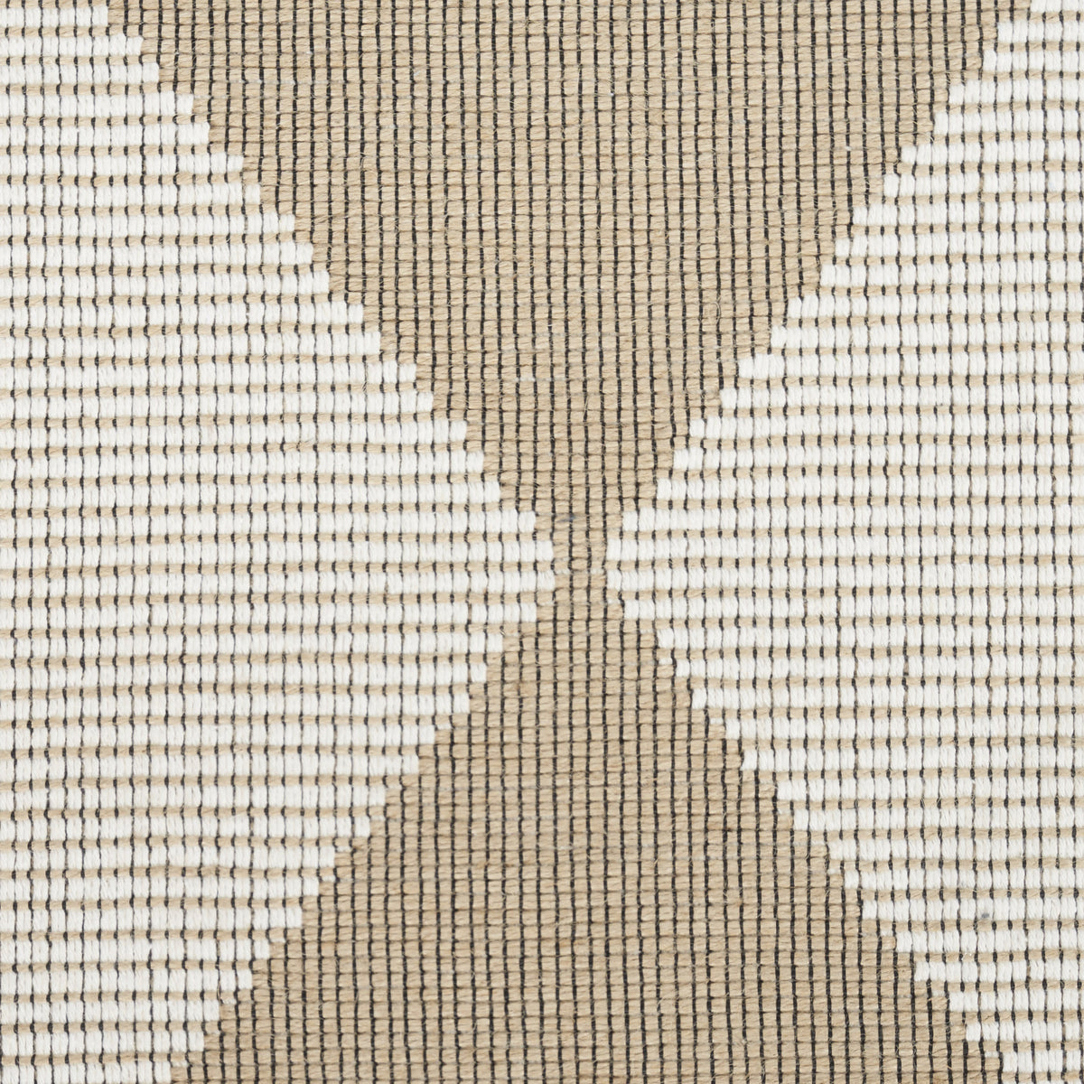 8' X 10' NATURAL AND IVORY GEOMETRIC POWER LOOM WASHABLE NON SKID AREA RUG - Varnish & Vibe