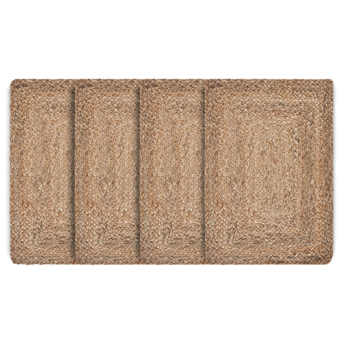 19" SET OF FOUR NATURAL JUTE PLACEMATS - Varnish & Vibe