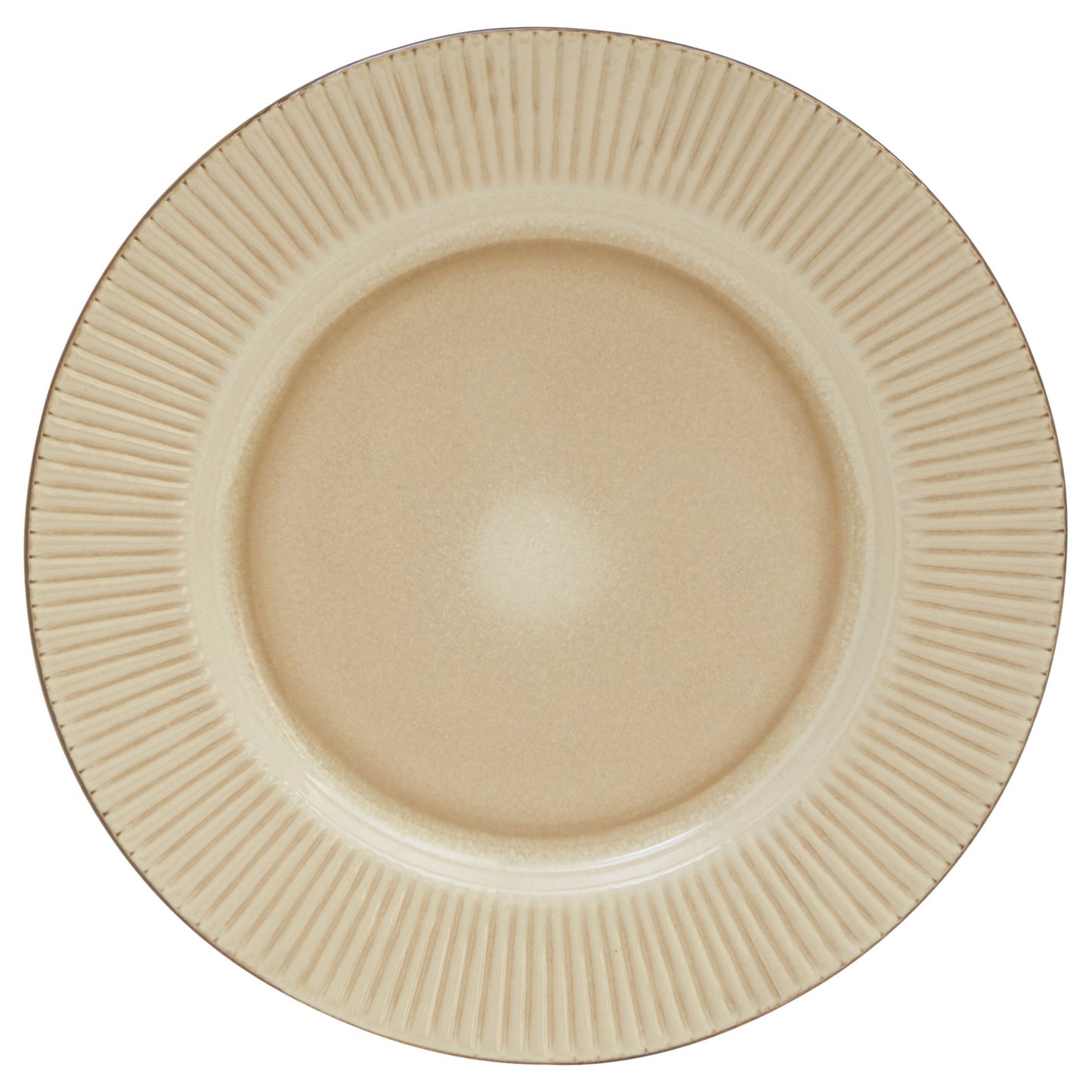 SAND STRIPED CERAMIC DINNERWARE 16-PIECE SET FOR FOUR - Varnish & Vibe