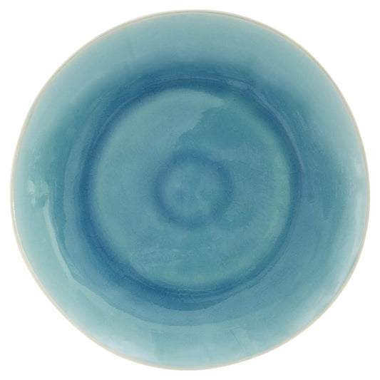 BLUE CERAMIC DINNERWARE 16-PIECE SET FOR FOUR - Varnish & Vibe