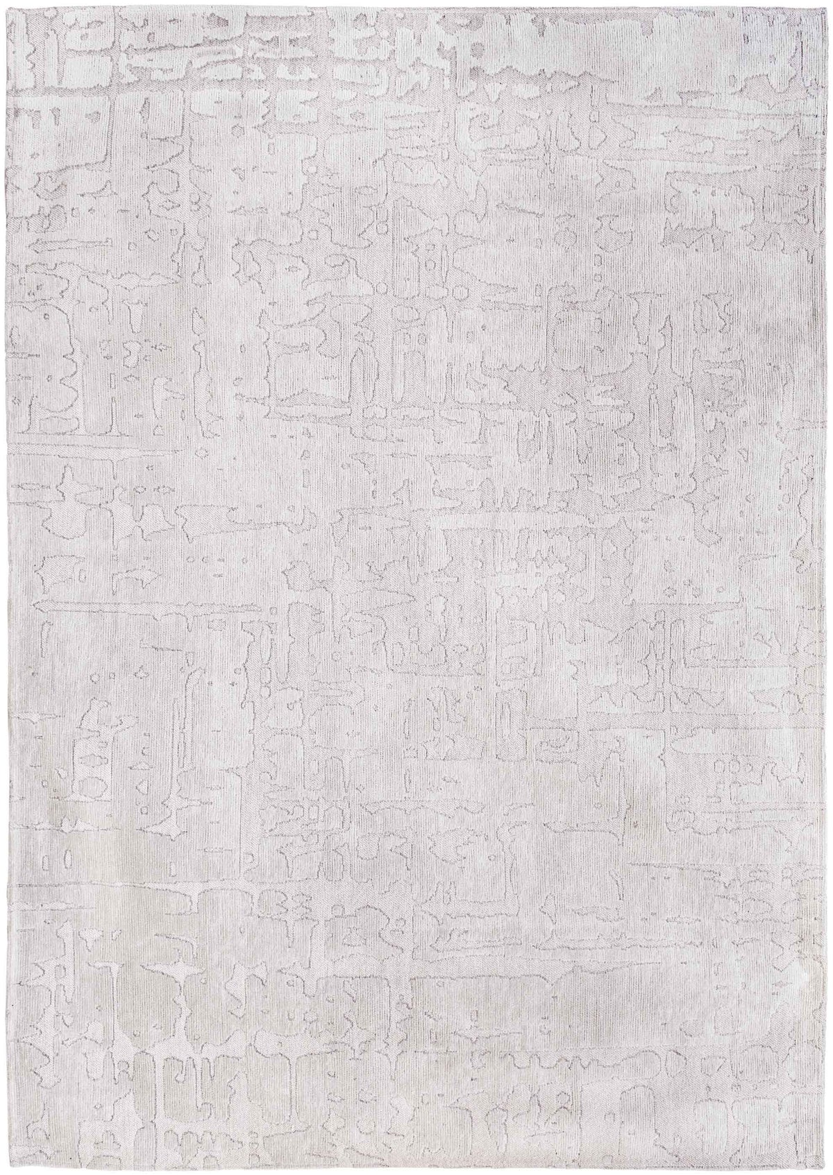 OCEAN 9' x 13' WHITE ABSTRACT RUG - Varnish & Vibe