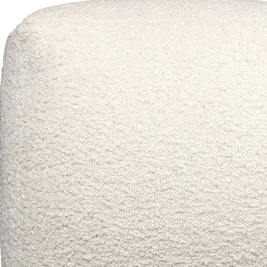 LAKEVIEW 18" IVORY OUTDOOR POUF OTTOMAN