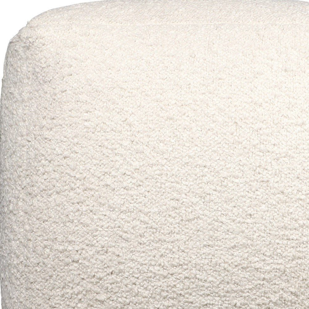 LAKEVIEW 18" IVORY OUTDOOR POUF OTTOMAN - Varnish & Vibe