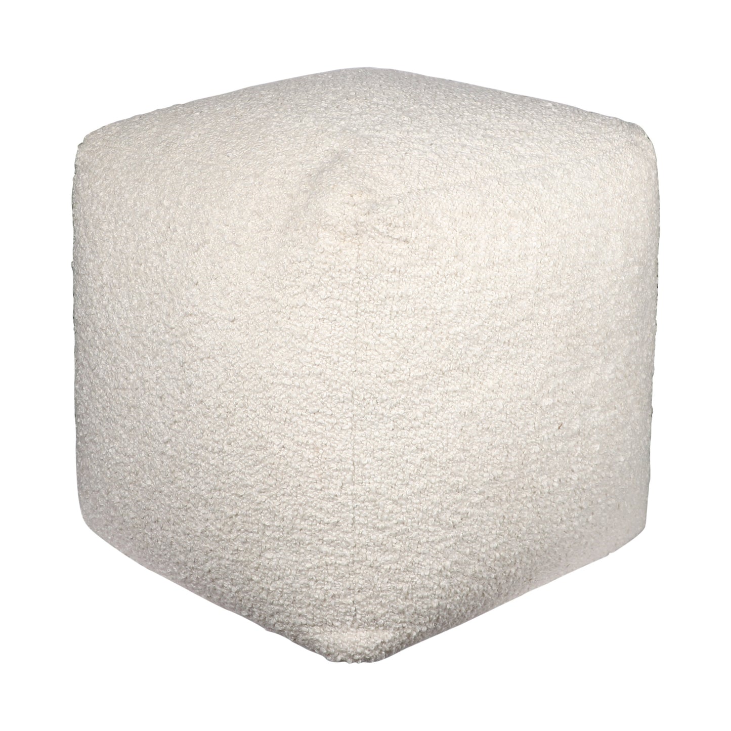 LAKEVIEW 18" IVORY OUTDOOR POUF OTTOMAN