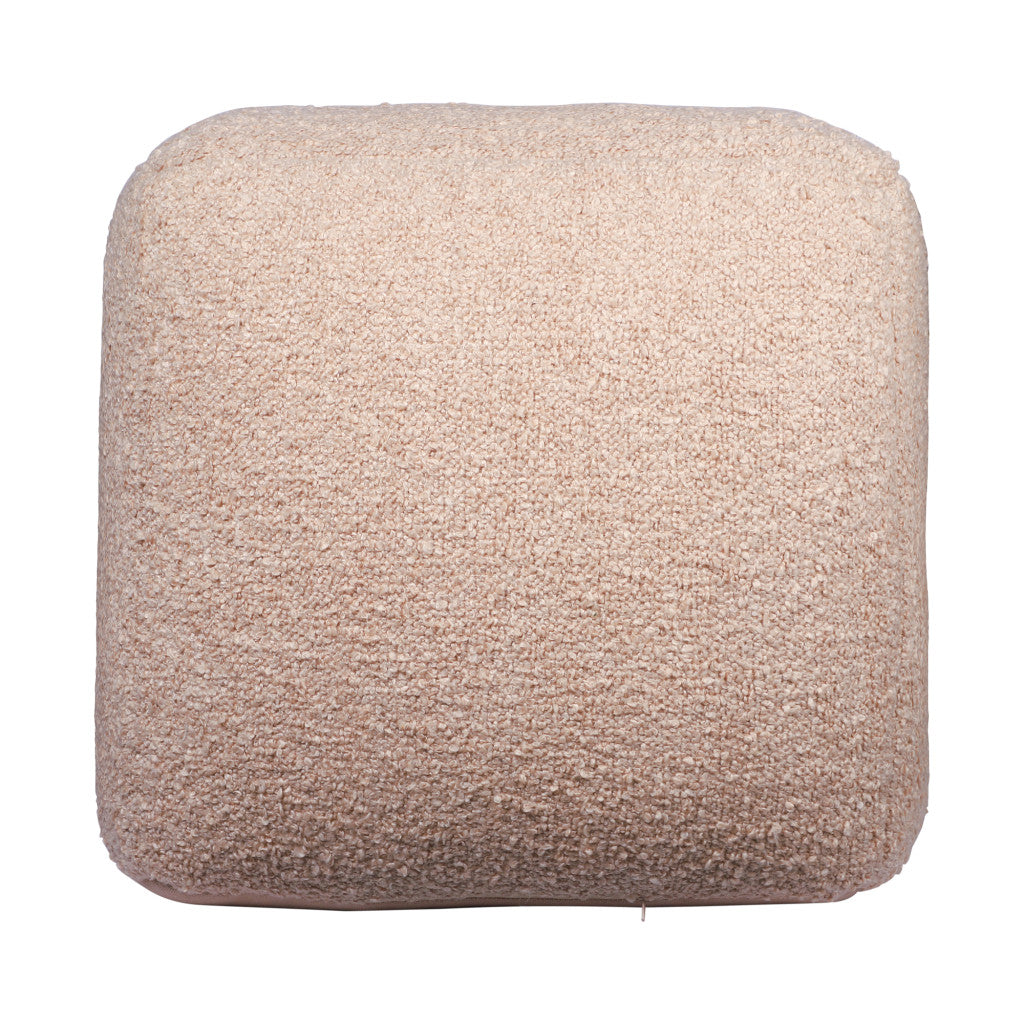 LAKEVIEW 18" TAUPE OUTDOOR POUF OTTOMAN - Varnish & Vibe