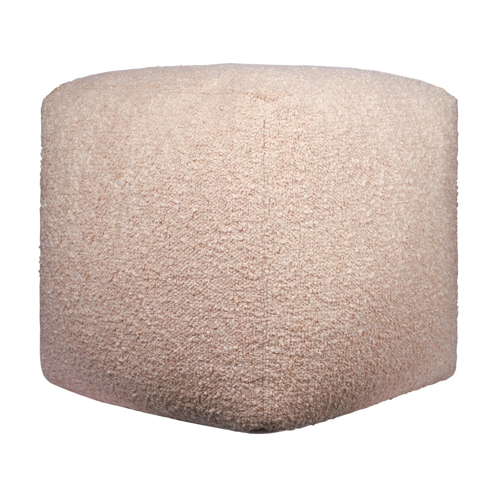 LAKEVIEW 18" TAUPE OUTDOOR POUF OTTOMAN - Varnish & Vibe