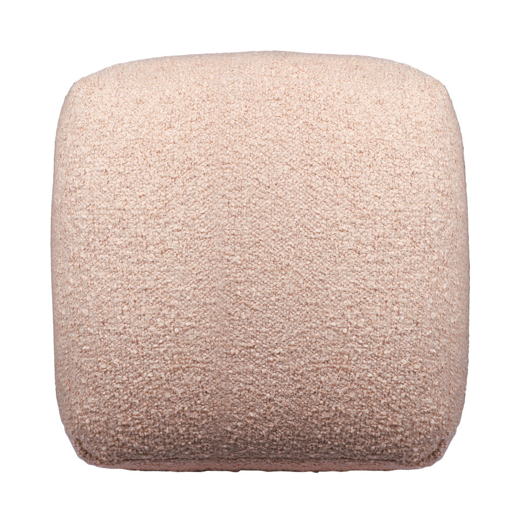 LAKEVIEW 18" TAUPE OUTDOOR POUF OTTOMAN - Varnish & Vibe