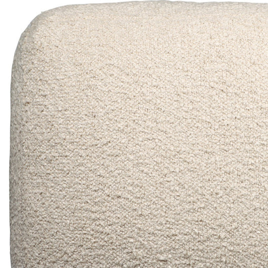 LAKEVIEW 18" BEIGE OUTDOOR POUF OTTOMAN