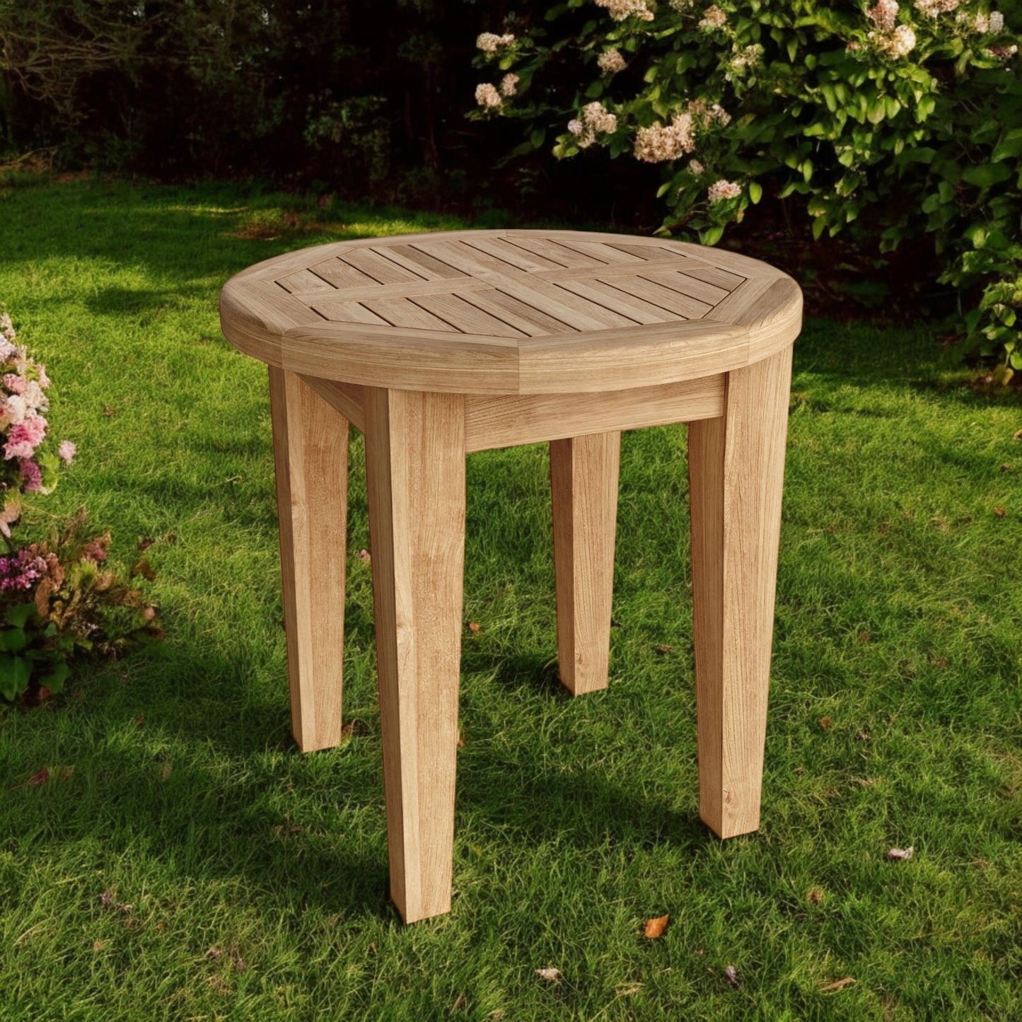 rounded solid wood outdoor table, solid wood outdoor table, wood outdoor table, 20" natural rounded solid wood, natural rounded solid wood outdoor