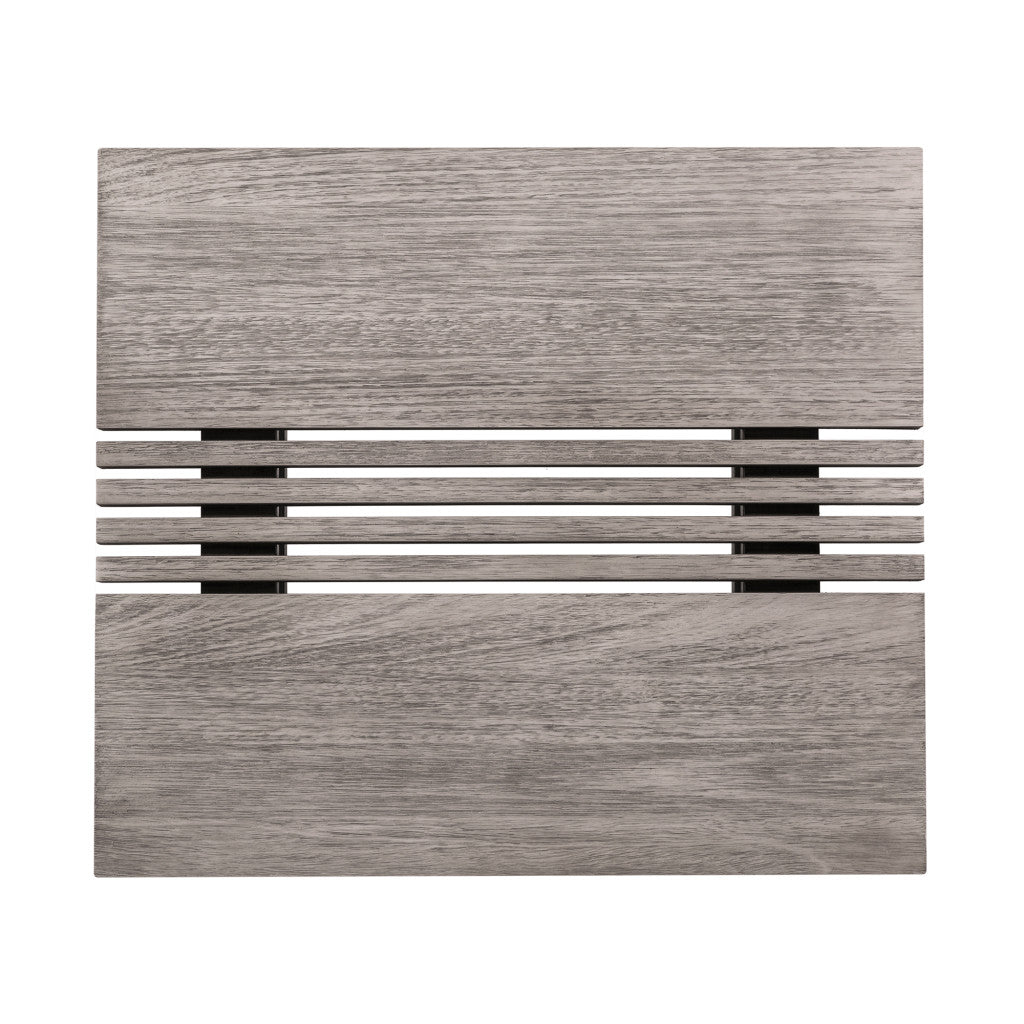 LAKEVIEW 33" GRAY SOLID WOOD OUTDOOR COFFEE TABLE - Varnish & Vibe