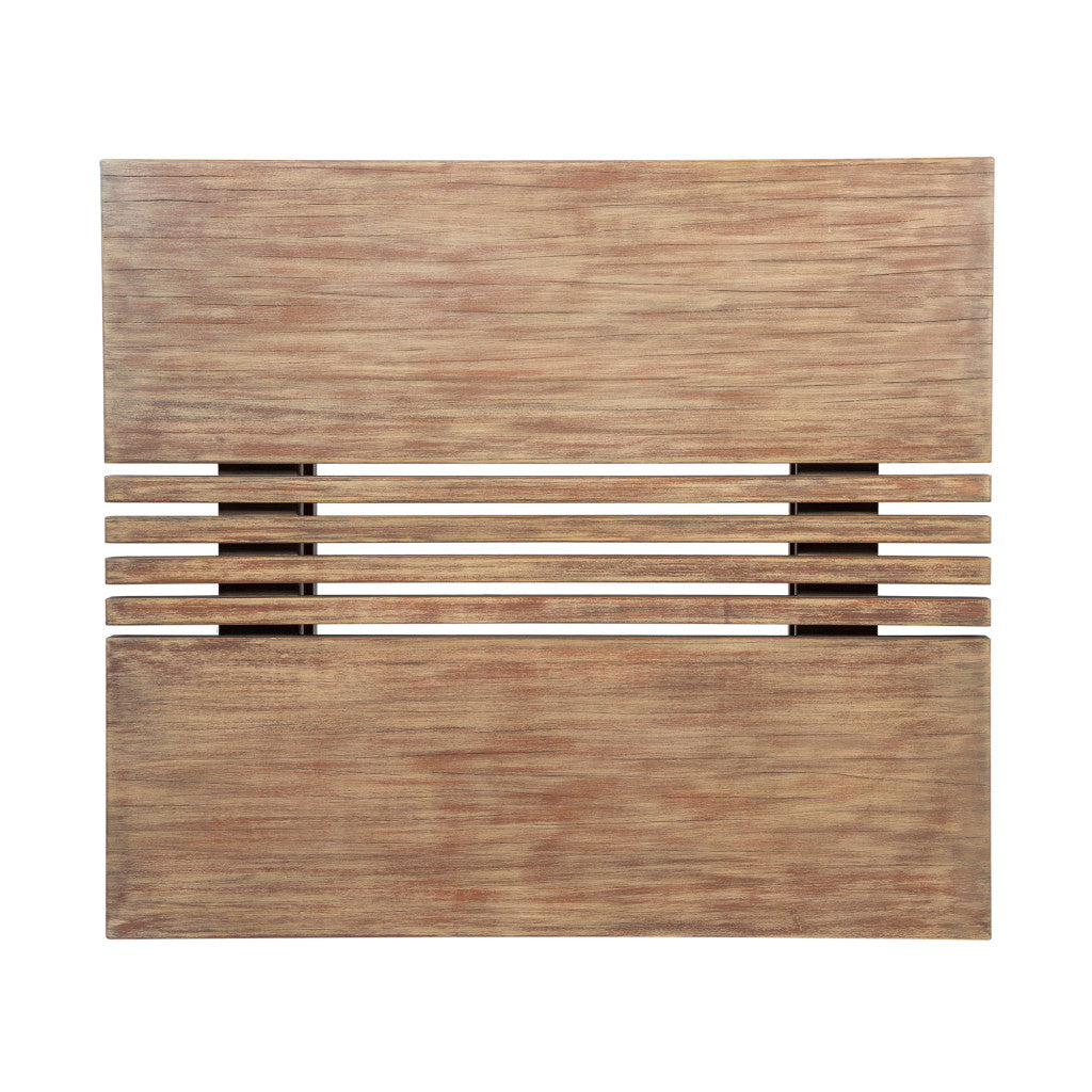 LAKEVIEW 33" NATURAL SOLID WOOD OUTDOOR COFFEE TABLE - Varnish & Vibe