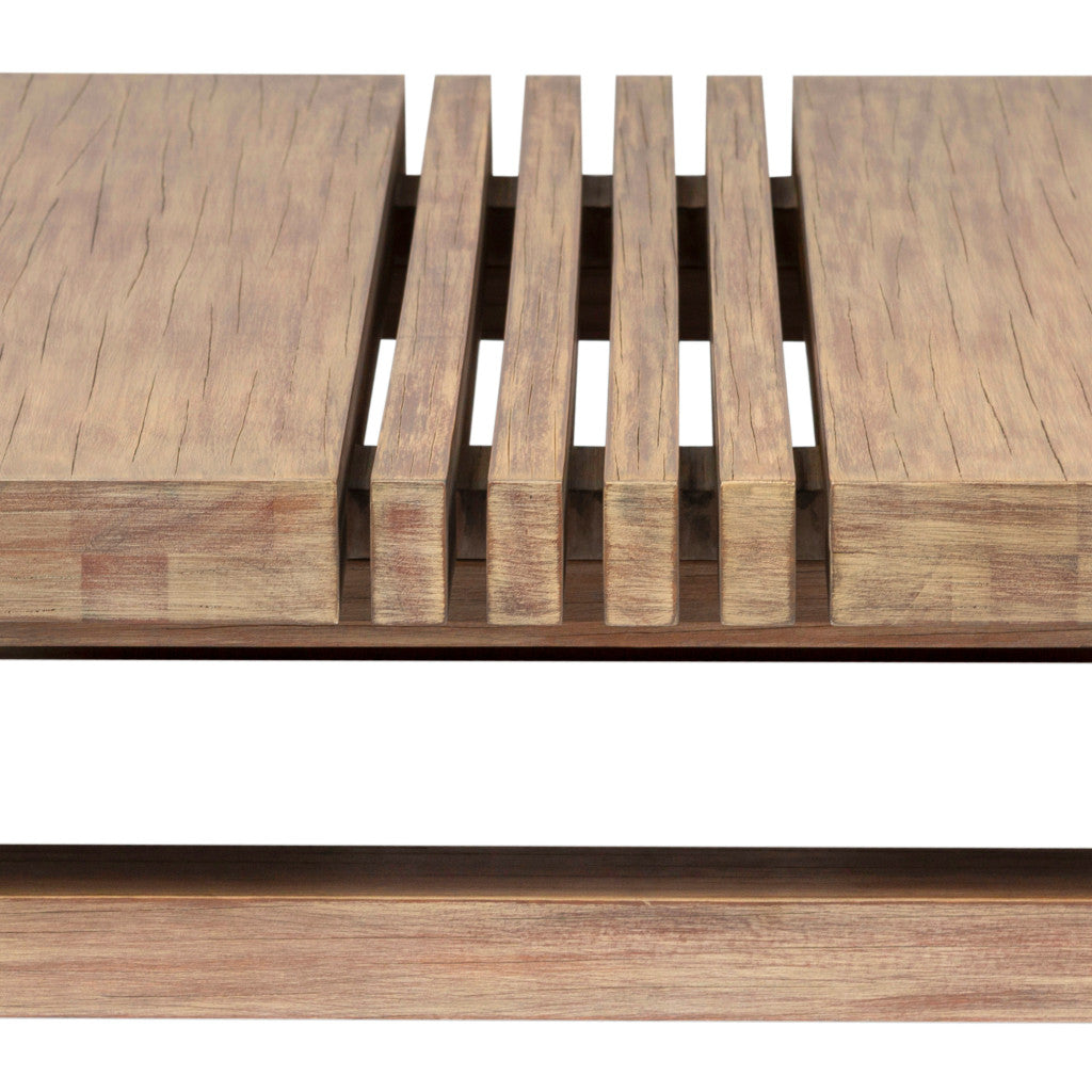 solid wood outdoor coffee table, wood outdoor coffee table, outdoor coffee table, natural solid wood outdoor coffee, 33" natural solid wood outdoor