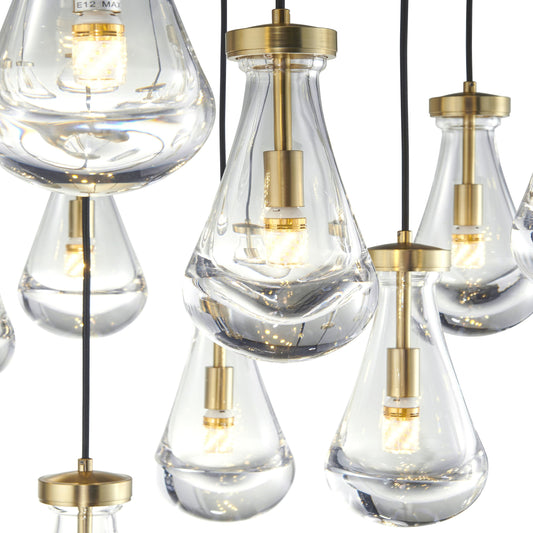 VALLEY 36" 13-LIGHTS CHANDELIER - Varnish & Vibe