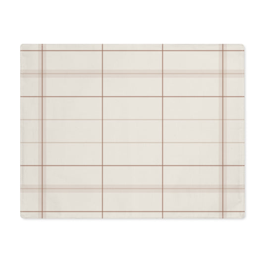 Textured Grid Minimalist Fall Placemat