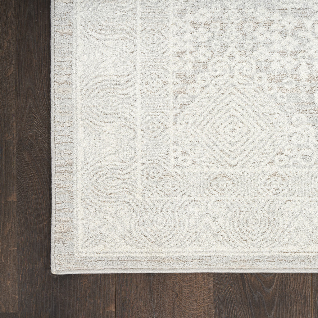 VALLEY 9' X 12' SILVER IVORY VINTAGE RUG - Varnish & Vibe