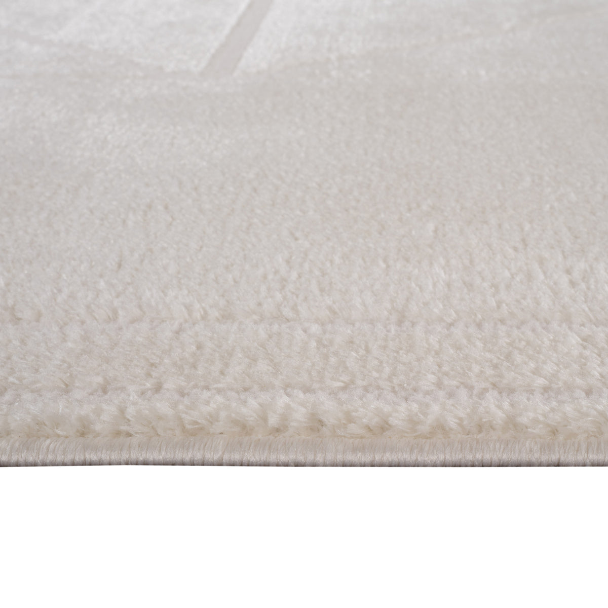 MALIBU 8' X 10' IVORY AND OFF WHITE GEOMETRIC AREA RUG - Varnish & Vibe