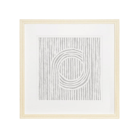 MALIBU ZINNIA II BROWN SHADOWBOX MINIMALISTIC WALL ART - Varnish & Vibe