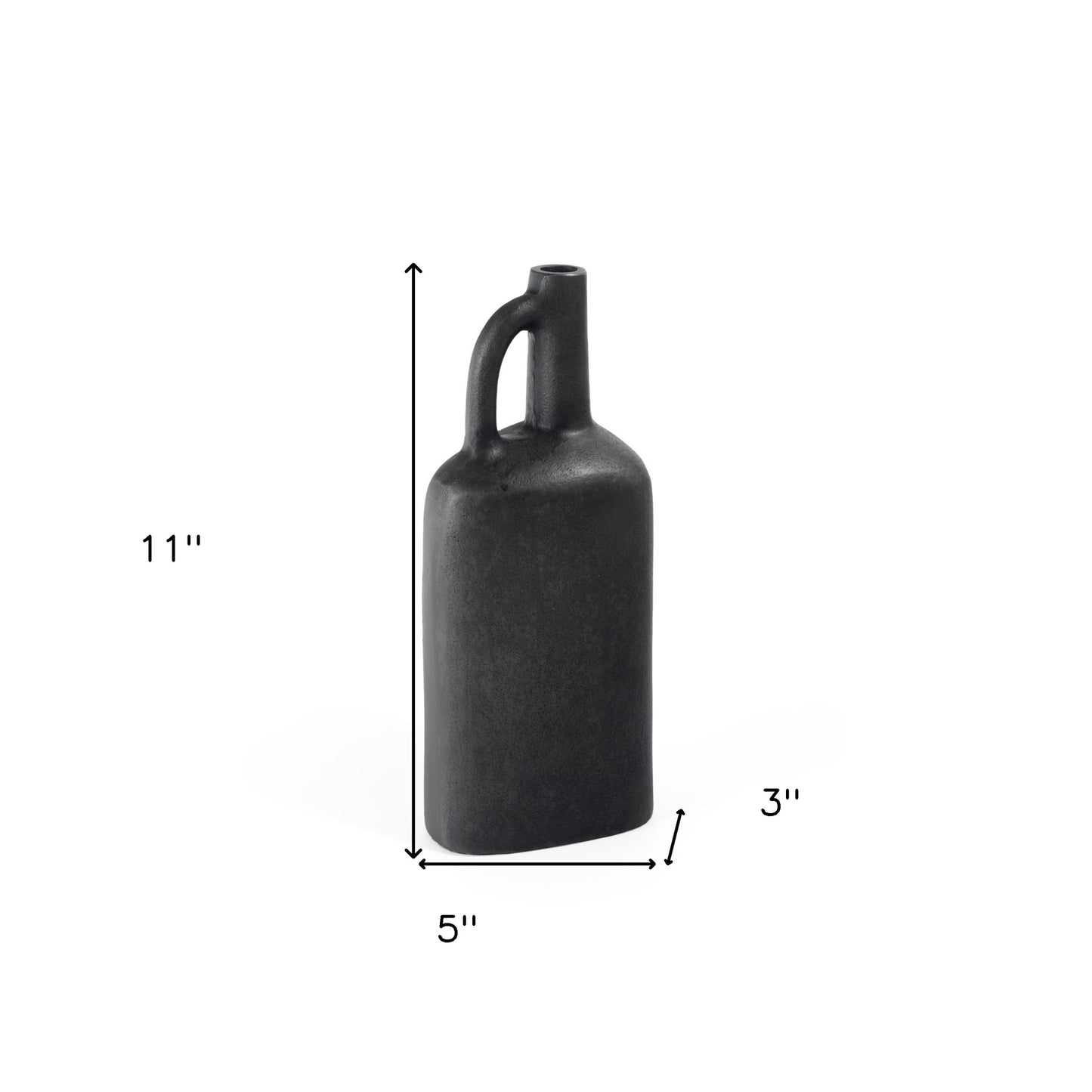 11" gray aluminum table vase, gray aluminum table vase, aluminum table vase, 11" gray aluminum table, gray aluminum table