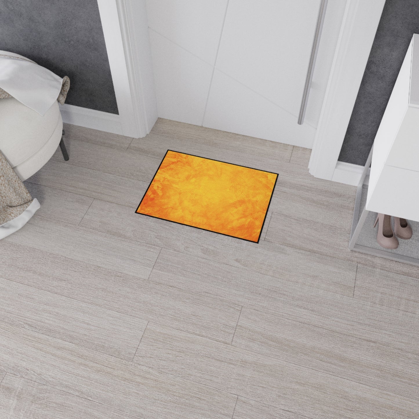 Amber Haze Abstract Fall Elegance Rug