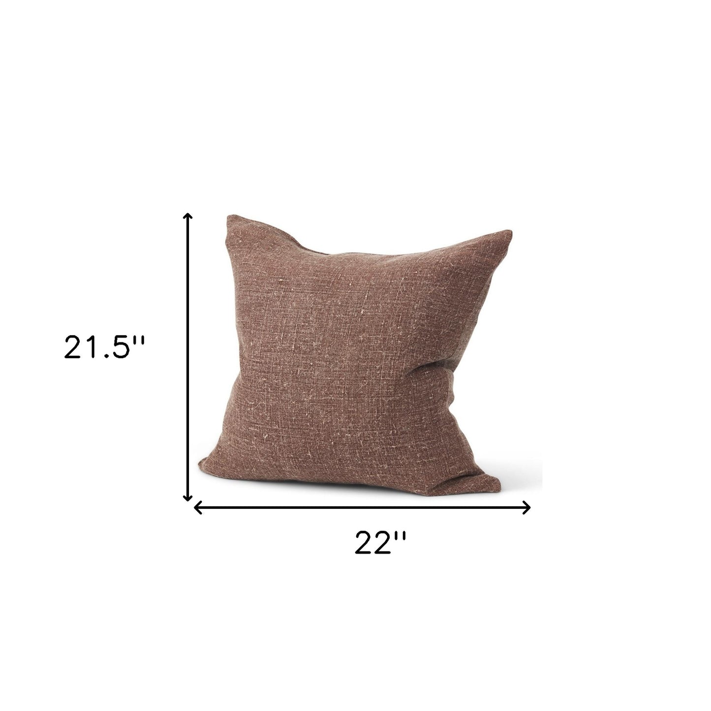 linen throw pillow cover texture, brown linen throw pillow cover, throw pillow cover texture, linen throw pillow cover, 22" brown linen throw pillow