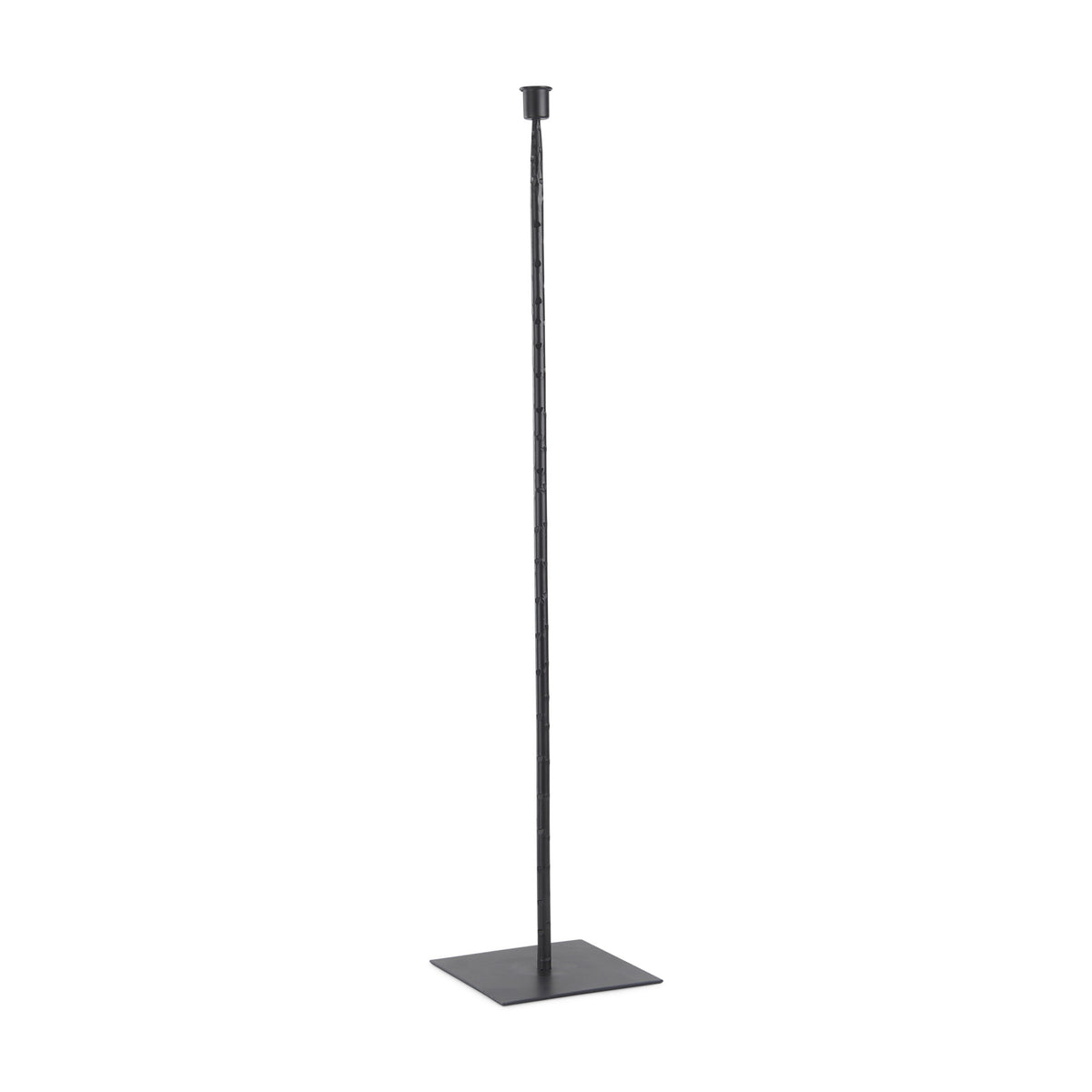 PALISADES 30" BLACK ABSTRACT METAL TABLETOP TAPER CANDLESTICK - Varnish & Vibe