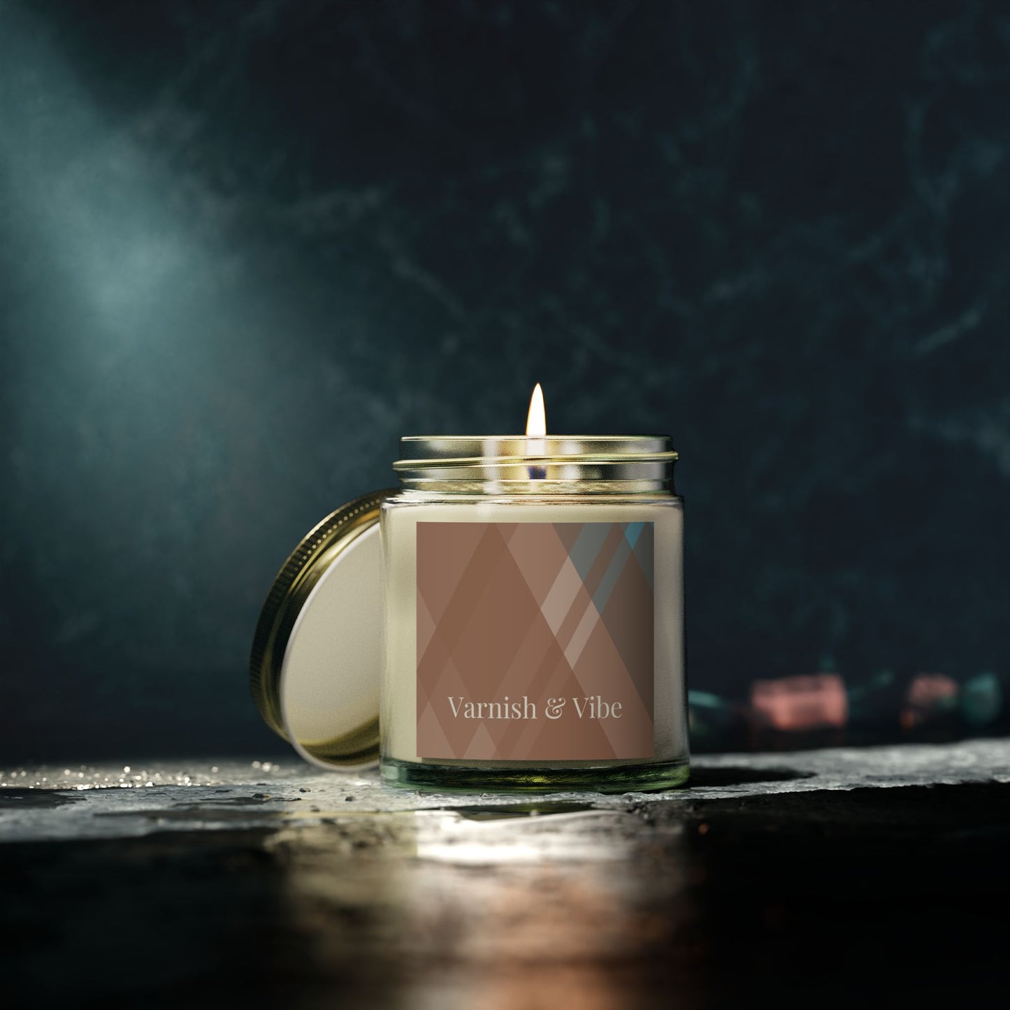 MOCHA MOUSSE 4oz/9oz COCONUT APRICOT WAX SCENTED CANDLE - Varnish & Vibe