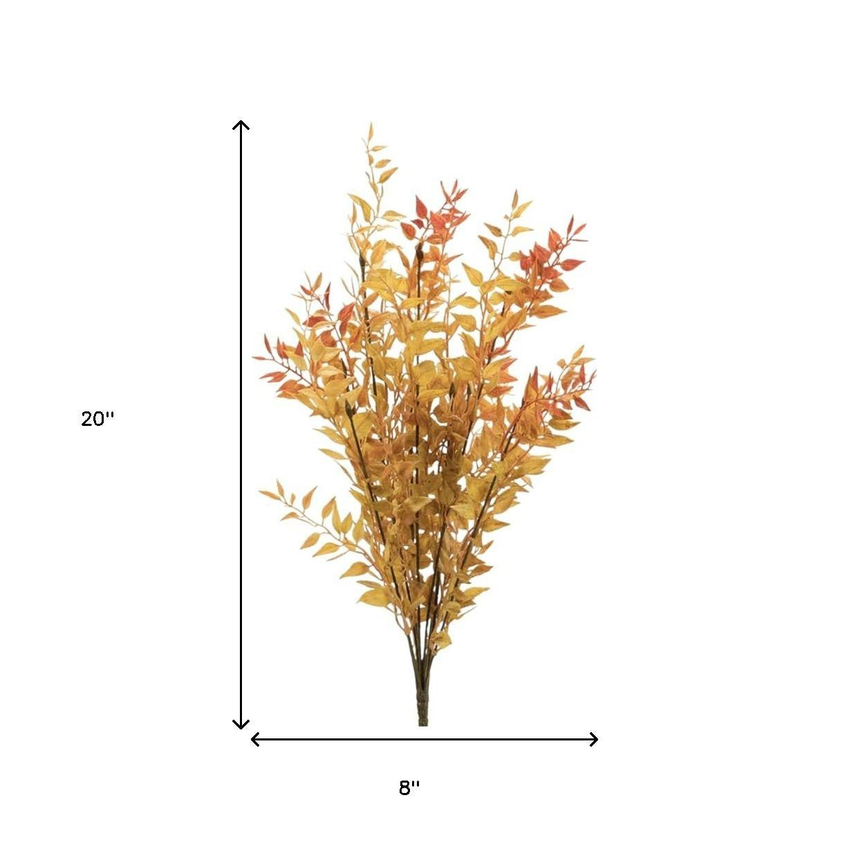 set 20" orange artificial plant, 20" orange artificial plant, 20" orange artificial, set 20" orange artificial, orange artificial plant