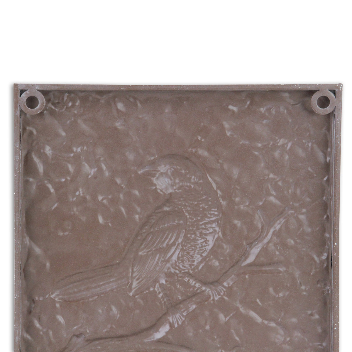 CALABASAS 10" X 10" WHITE BIRD METAL SQUARE HANGING WALL DECOR - Varnish & Vibe
