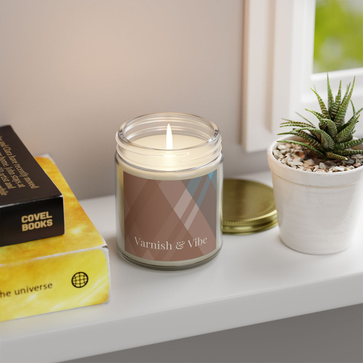 MOCHA MOUSSE 4oz/9oz COCONUT APRICOT WAX SCENTED CANDLE - Varnish & Vibe