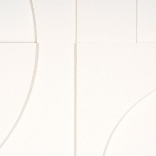 MODERN GEO SHAPES BROWN SHADOWBOX WALL ART