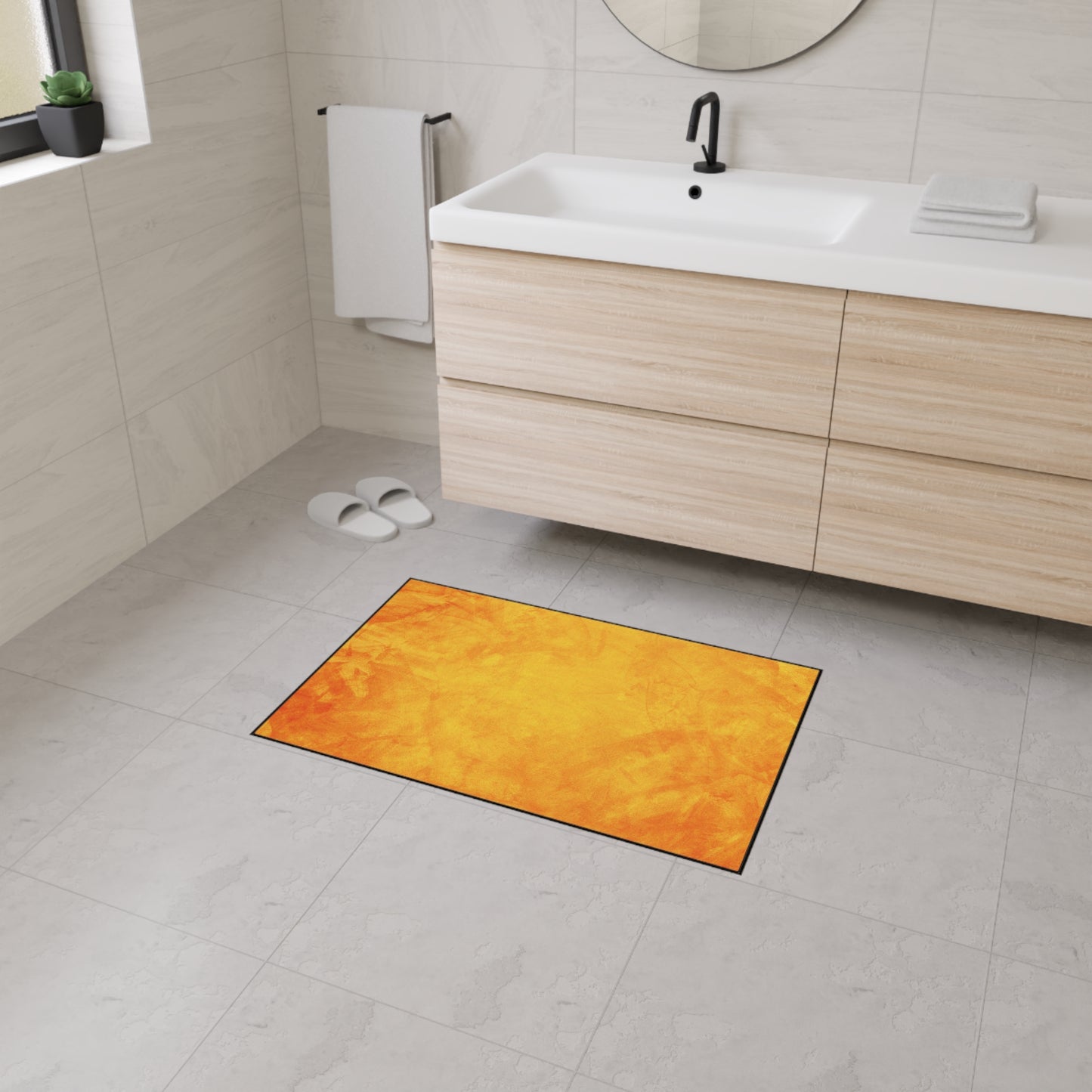 Amber Haze Abstract Fall Elegance Rug