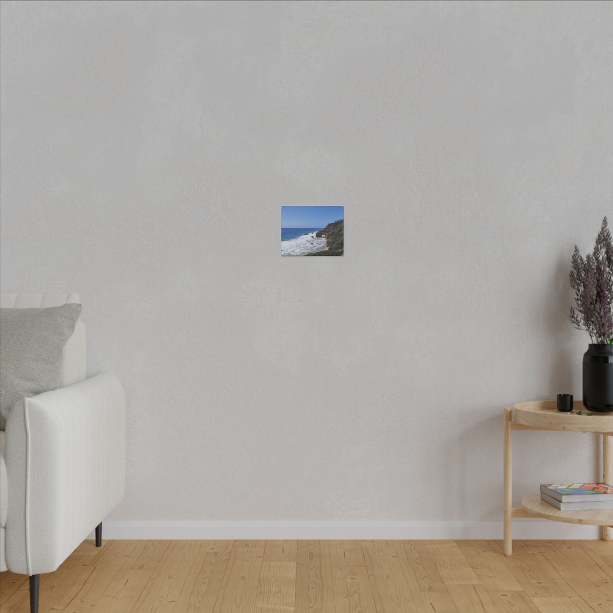 OCEAN SERENE COASTAL LANDSCAPE MATTE CANVAS PRINT WALL ART - Varnish & Vibe