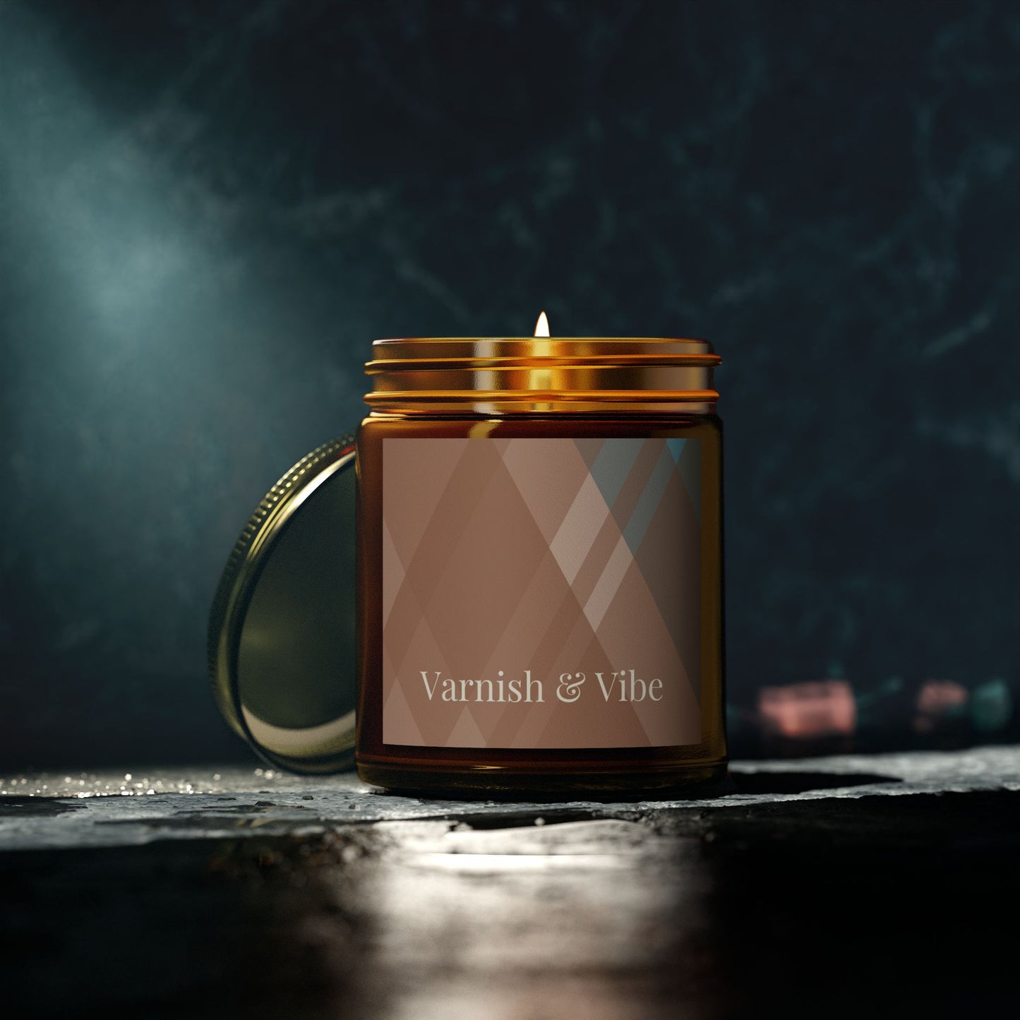 MOCHA MOUSSE 4oz/9oz COCONUT APRICOT WAX SCENTED CANDLE - Varnish & Vibe