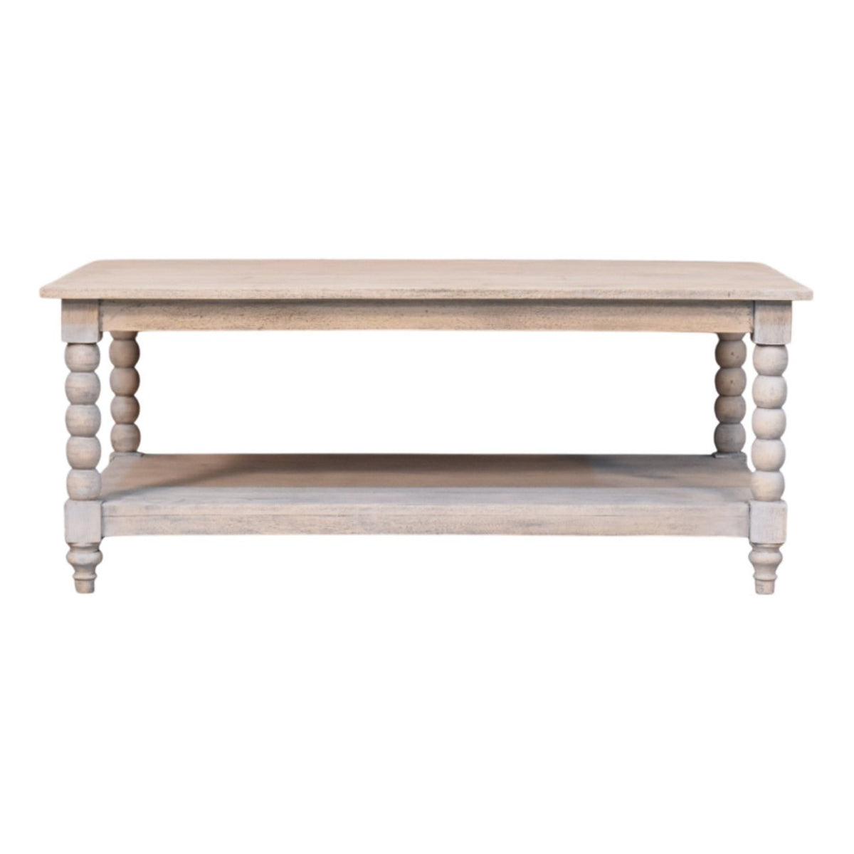 CALABASAS 43" BROWN SOLID WOOD SOLID COFFEE TABLE WITH DRAWER - Varnish & Vibe