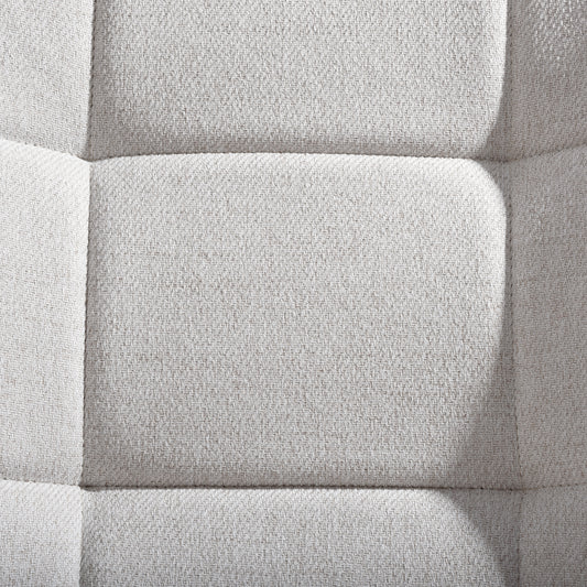 MALIBU 23" BEIGE AND NATURAL TUFTED CHENILLE AND SOLID WOOD WINGBACK CHAIR - Varnish & Vibe