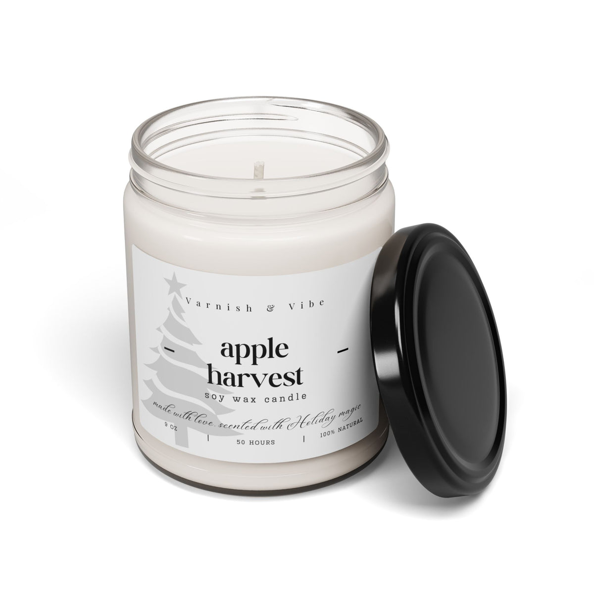 Christmas Vegan Natural Soy Candle, 9oz