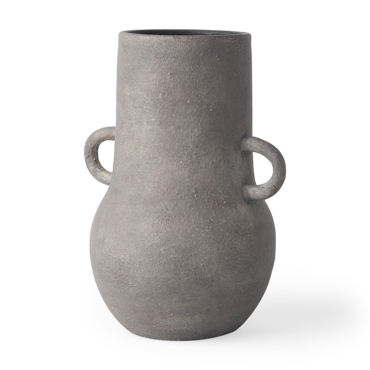 PALISADES 10" BROWN CERAMIC AMPHORA TABLE VASE - Varnish & Vibe