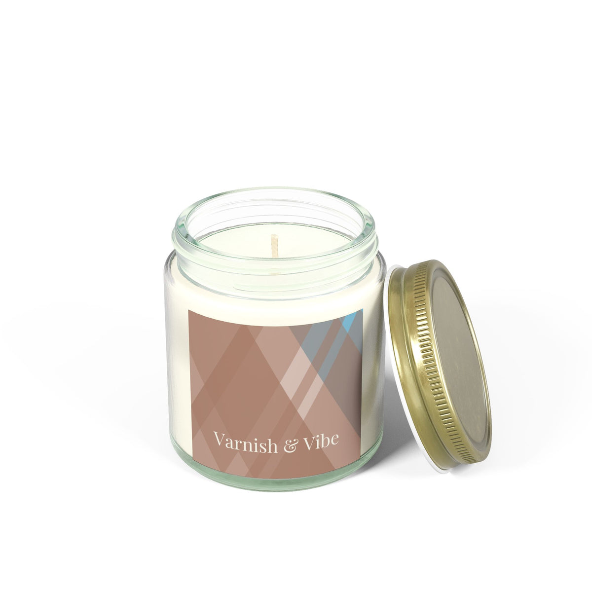 MOCHA MOUSSE 4oz/9oz COCONUT APRICOT WAX SCENTED CANDLE - Varnish & Vibe