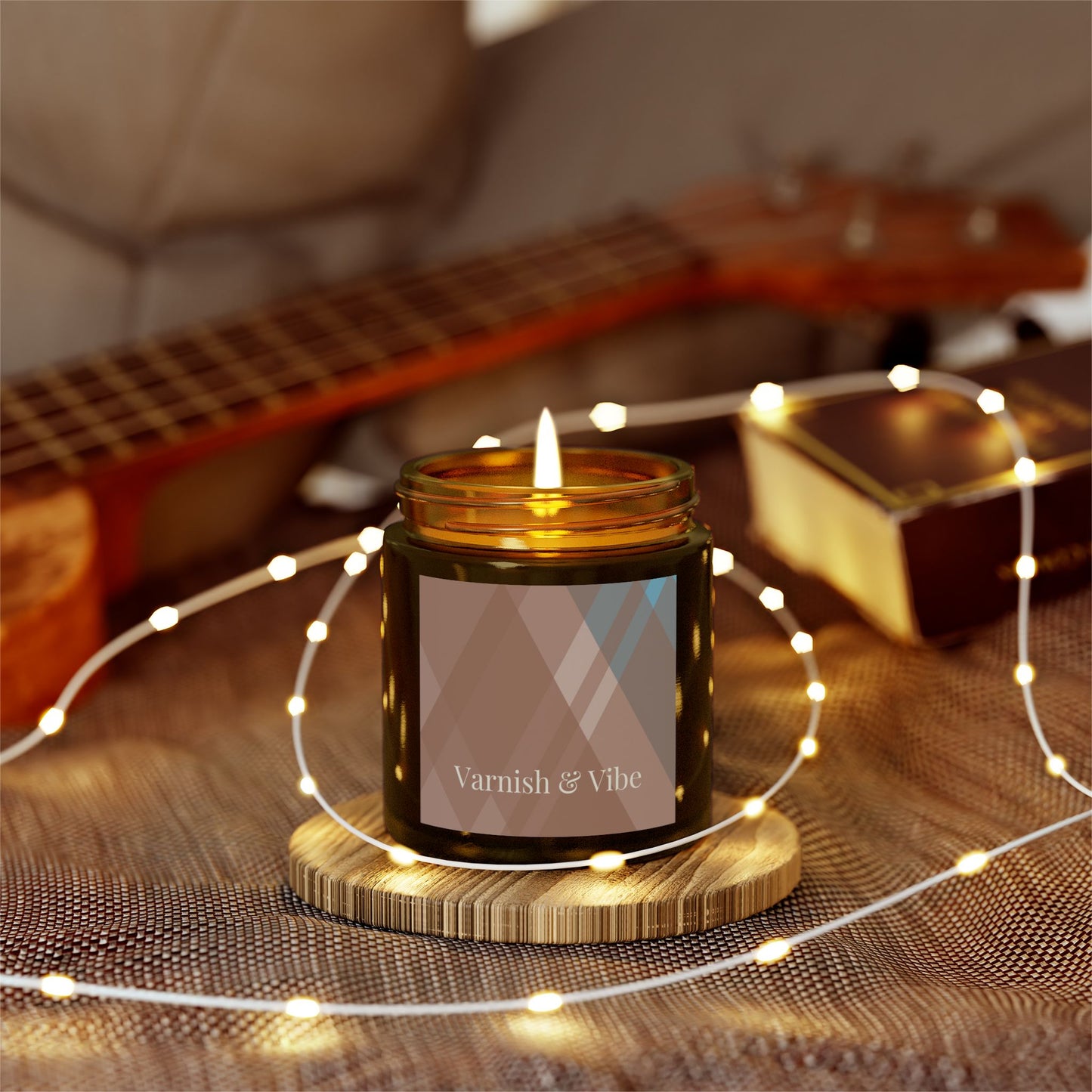 MOCHA MOUSSE 4oz/9oz COCONUT APRICOT WAX SCENTED CANDLE - Varnish & Vibe