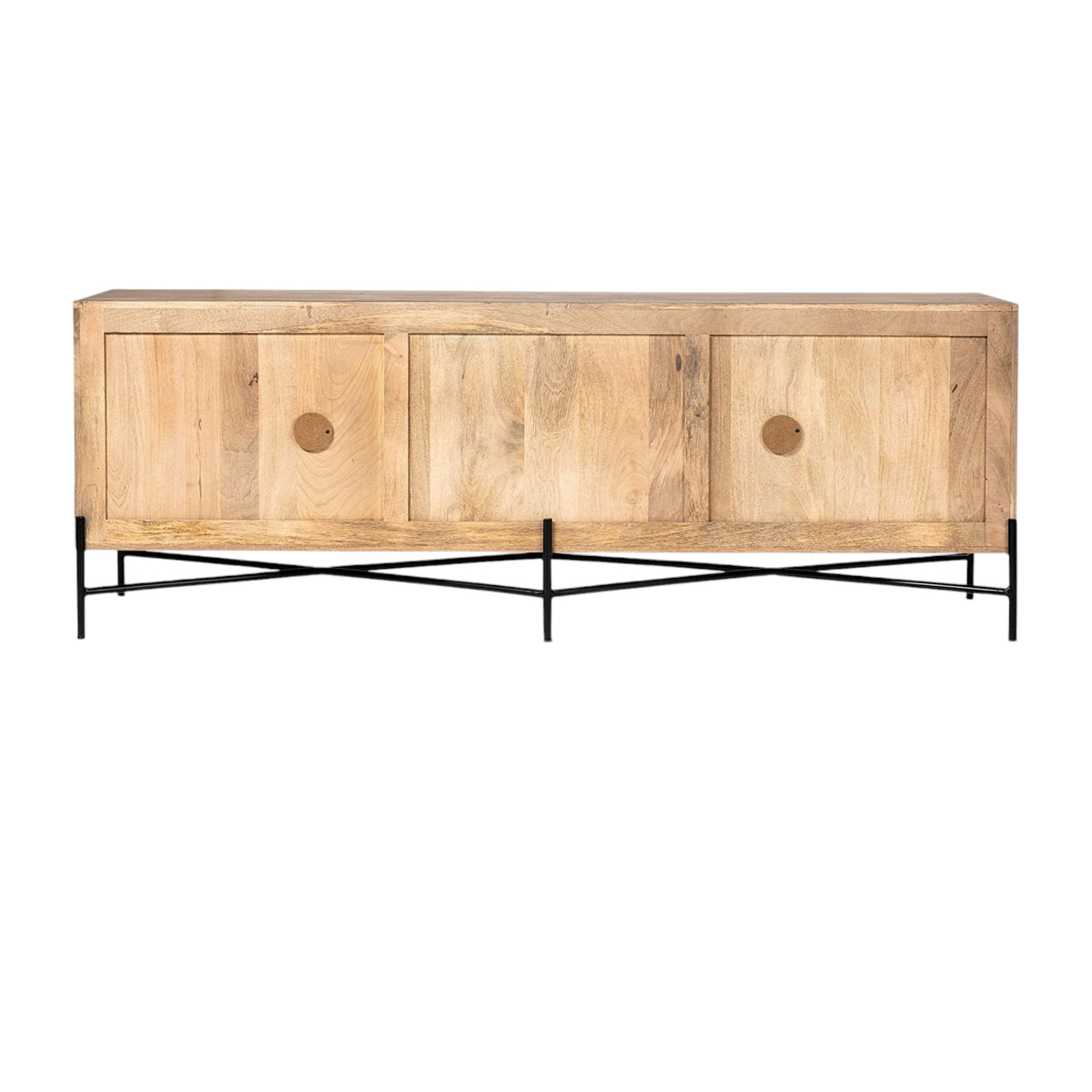 OCEAN 78" SOLID WOOD SIDEBOARD CONSOLE - Varnish & Vibe