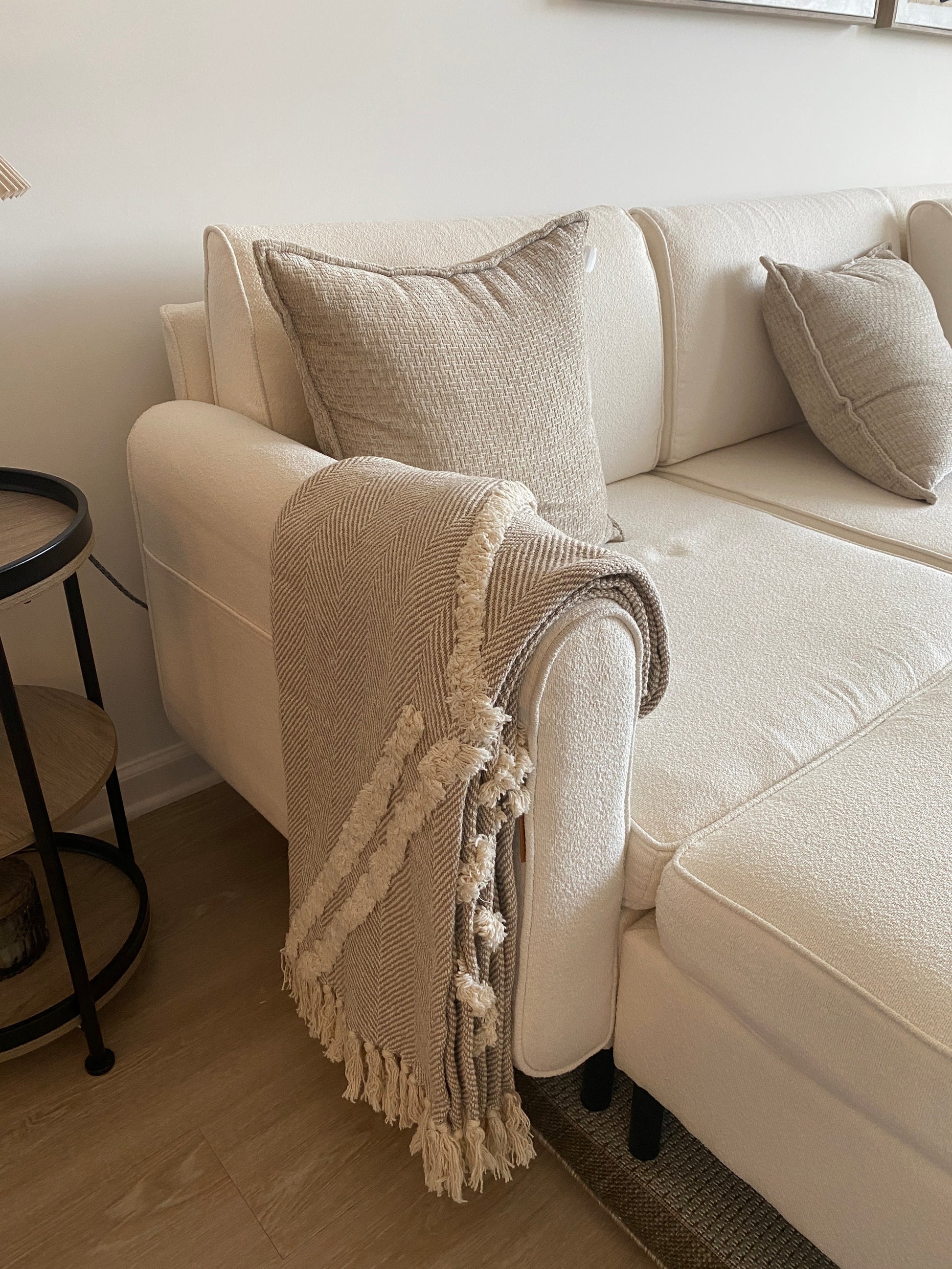 Hermosa Herringbone Throw Blanket