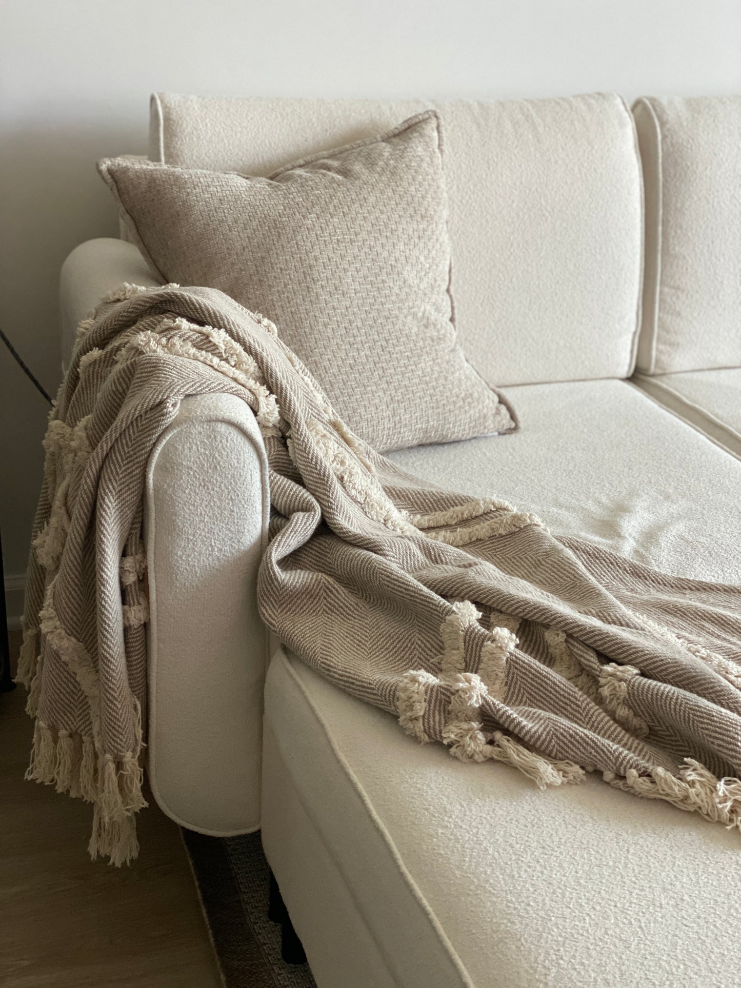 Hermosa Herringbone Throw Blanket