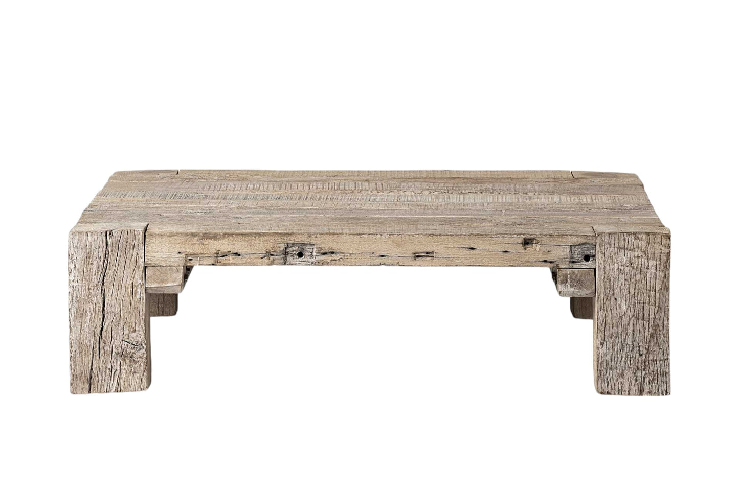 OCEAN 48" NATURAL DISTRESSED WOOD COFFEE TABLE