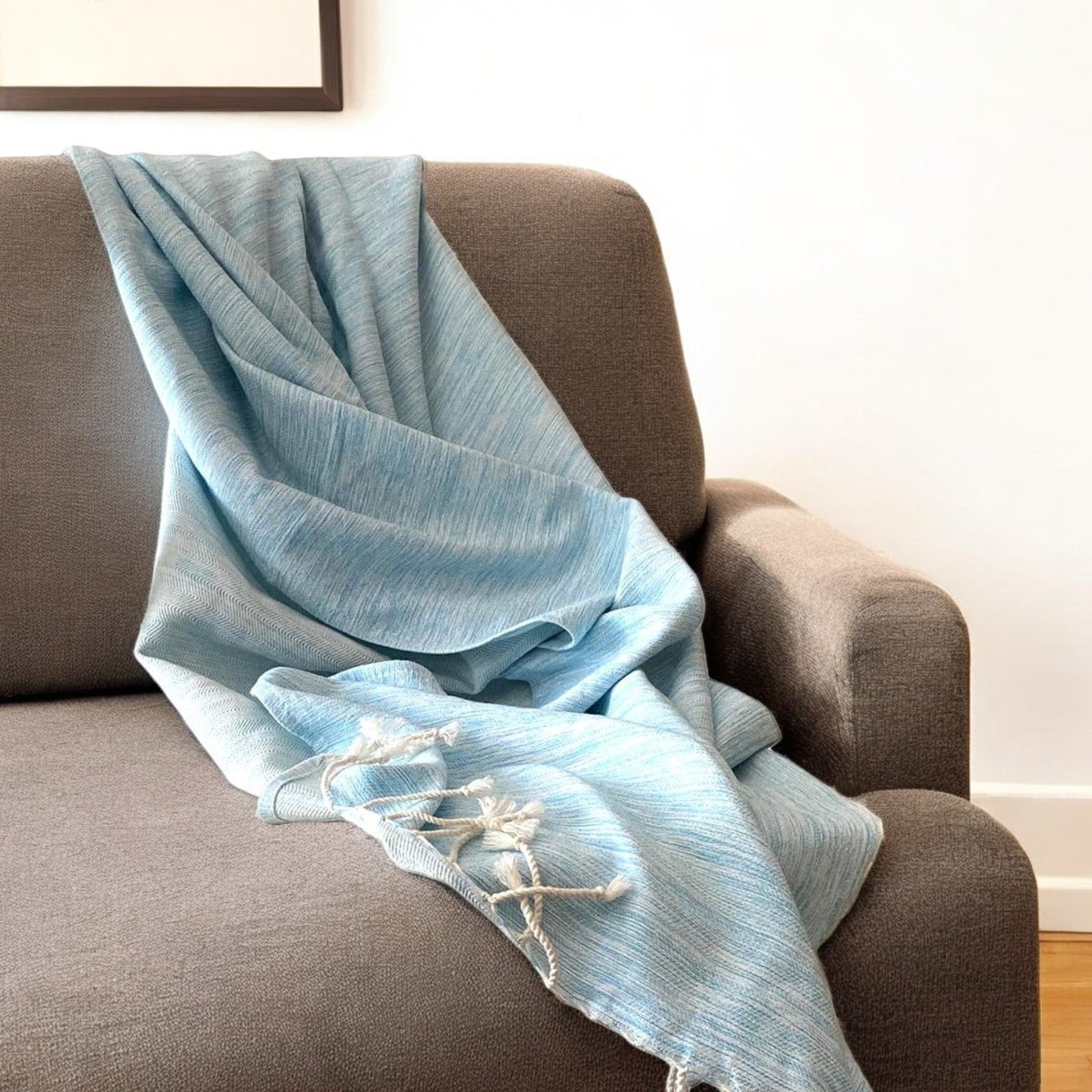 OCEAN TURQUOISE THROW BLANKET