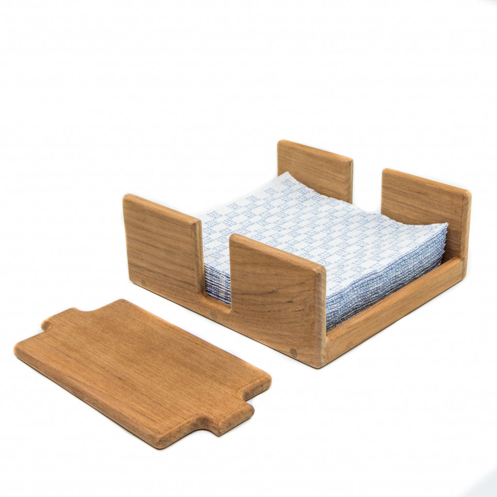 OCEAN WOOD NAPKIN HOLDER