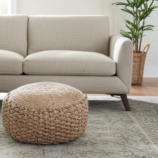 REDONDO JUTE OTTOMAN - Varnish & Vibe
