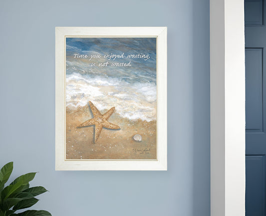 OCEAN TIME NOT WASTED WALL ART