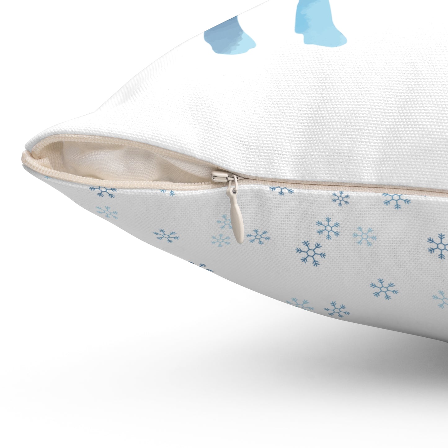 Reindeer Snowflakes Winter Spun Polyester Square Pillow - Varnish & Vibe